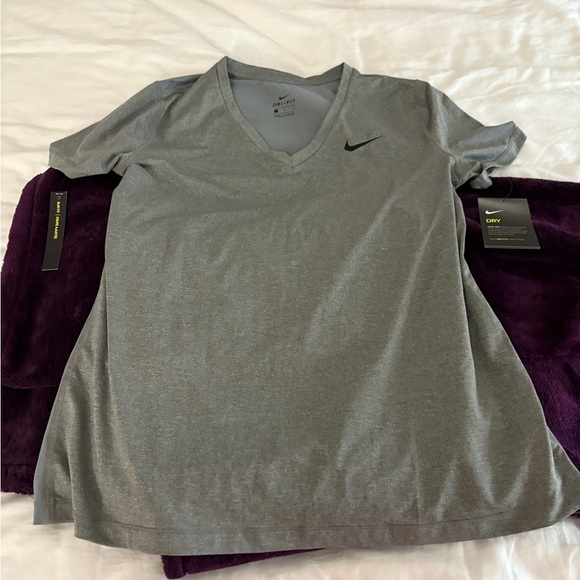 Nike Dri Fit V Neck Shirt - Picture 1 of 8